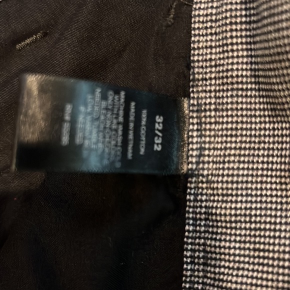 2 Pairs Express Finn Slim Fit Dress Pants 32x32 Black & Navy - Picture 5 of 6